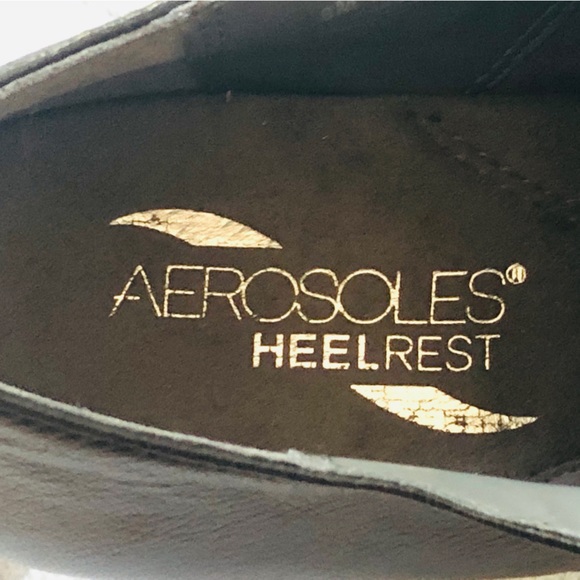 Aerosoles Leather Lace-up Booties 8 - Picture 6 of 8